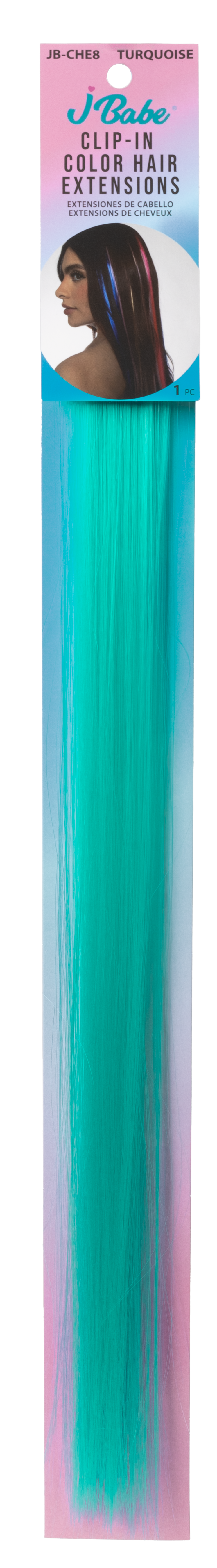 JB-CHE8 CLIP-IN EXTENSIONS – TURQUOISE