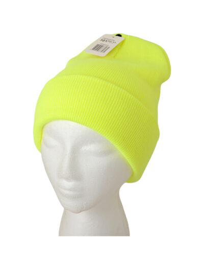NEON YELLOW SKULL CAP