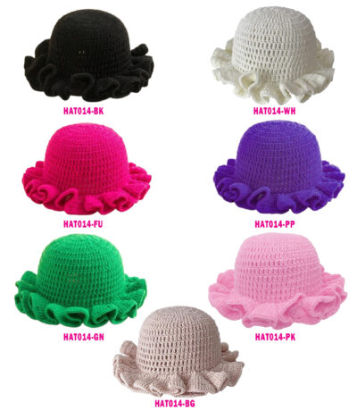 Crochet Hats Ruffle
