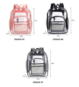 Medium Clear Back Pack 36x28