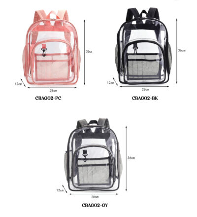 Medium Clear Back Pack 36x28