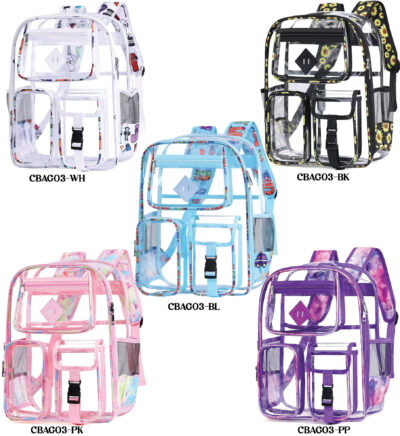 Fashion Large Clear Back Pack