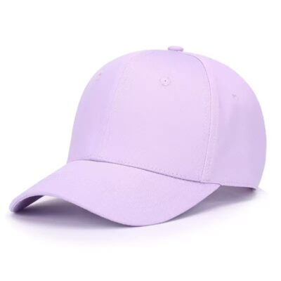 VELCRO COTTON POLYESTER CAP LILAC