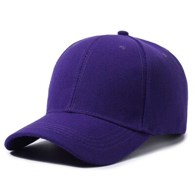 VELCRO COTTON POLYESTER CAP PURPLE