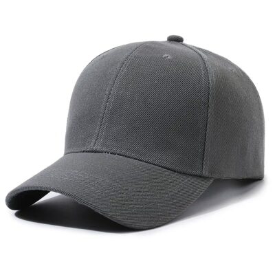 VELCRO COTTON POLYESTER CAP DARK GREY
