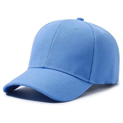 VELCRO COTTON POLYESTER CAP SKY BLUE