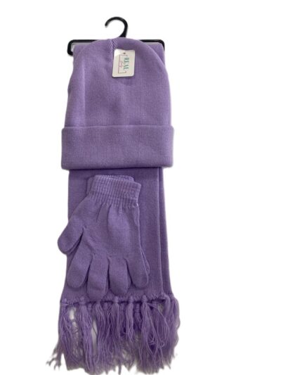 Knit hat glove scarf  set-adult