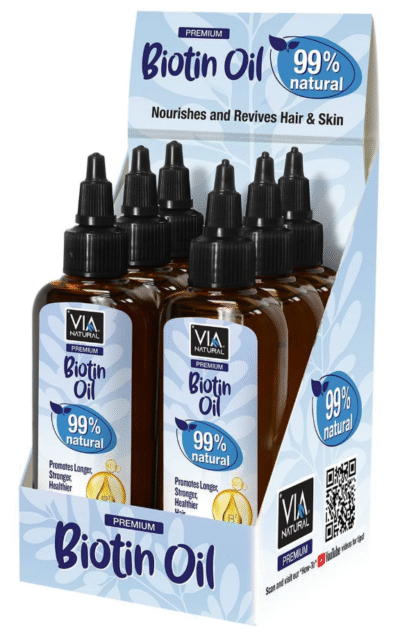 VIA PREMIUM OIL BIOTIN 3.5oz (6PCS/DISPLAY)
