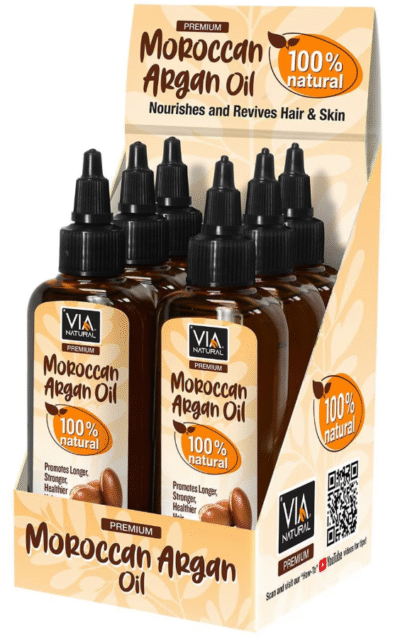 VIA PREMIUM MOROCCAN ARGAN OIL 3.5oz (6PCS/DISPLAY)