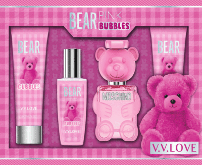 Women EDP 4pc Gift Set - BEAR PINK BUBBLES