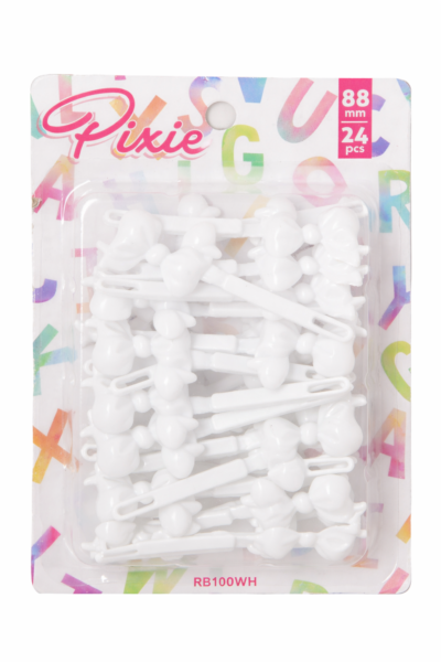 CHUBBY RIBBON BARRETTES 24PCS