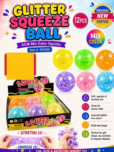 GLITTER SQUEEZE BALL