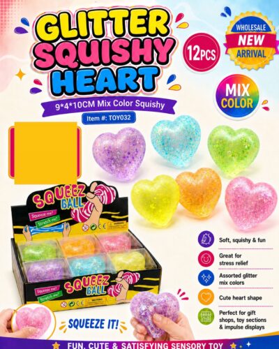 GLITTER SQUISHY HEART